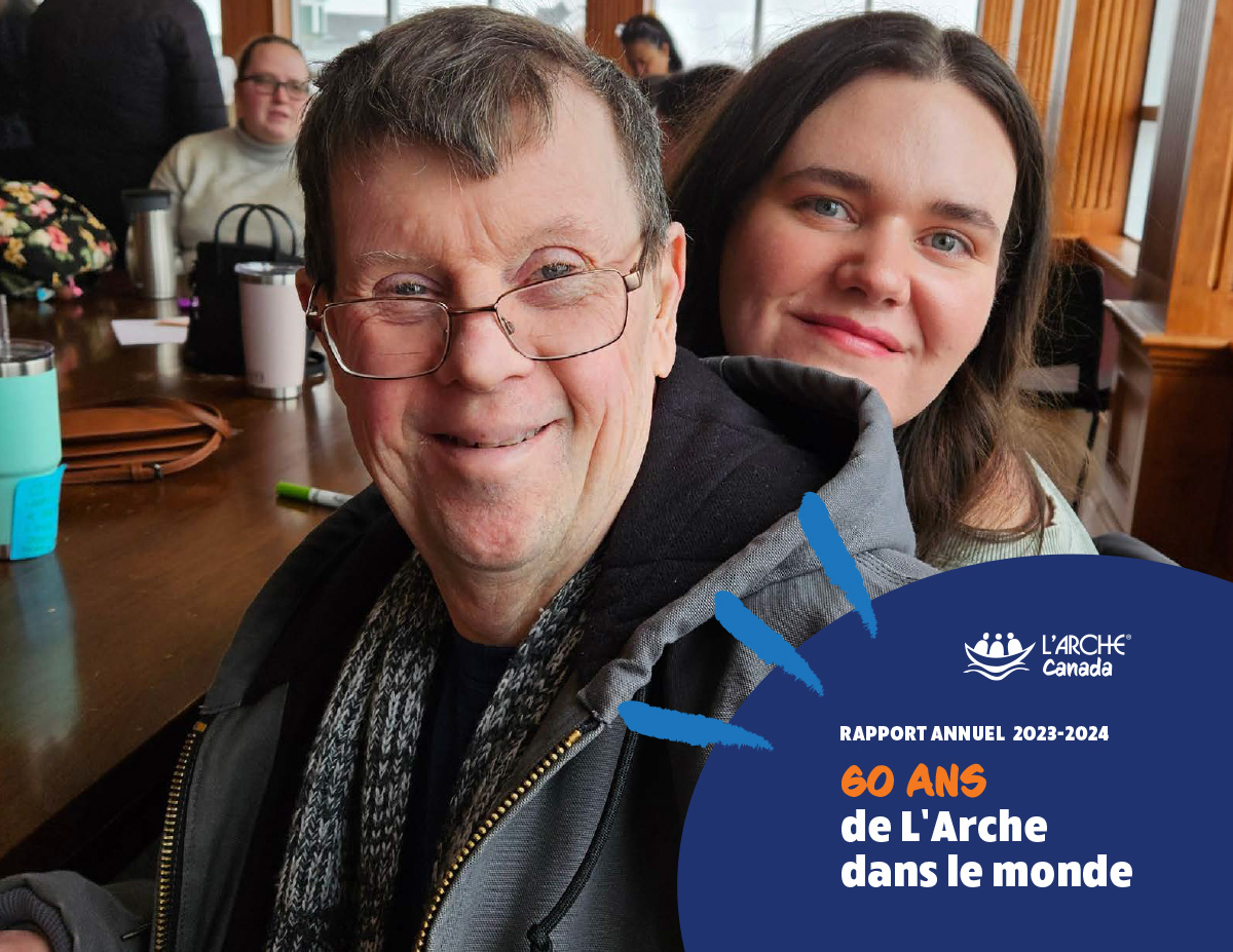 Page couverture du rapport annuel de L'Arche Canada 2023-2024